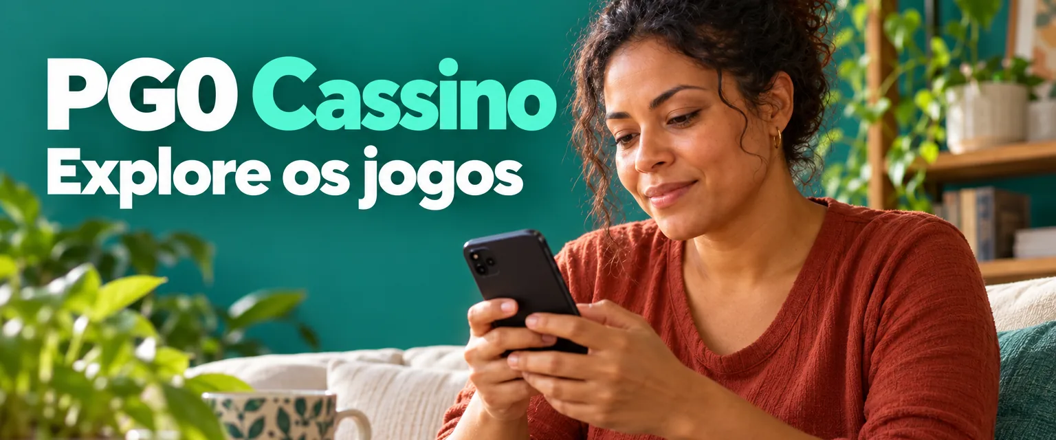 Banner do PG0 Cassino com bônus de 100% até R$ 1.000 e 100 rodadas no Fortune Tiger